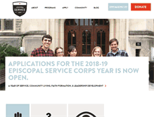 Tablet Screenshot of episcopalservicecorps.org